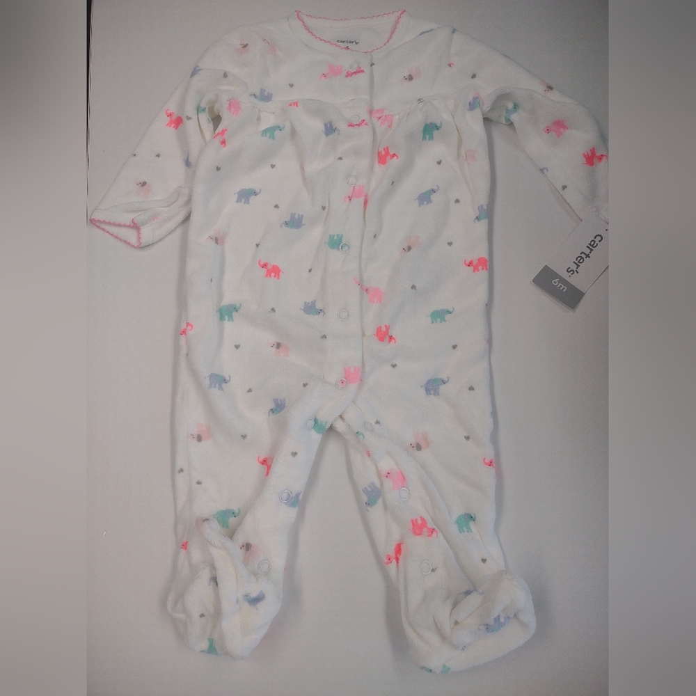 Carter's girl's Elephant coverall